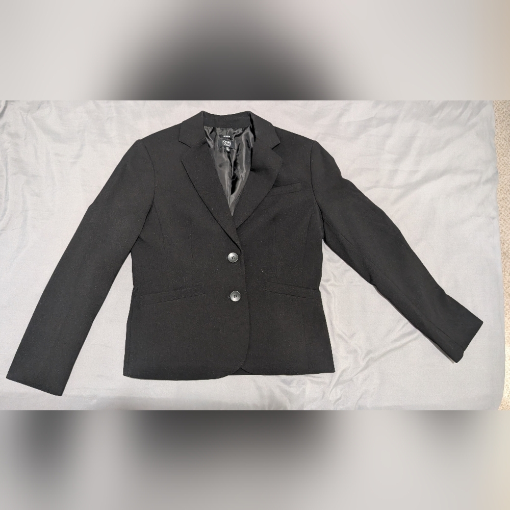 Jones New York Signature Stretch Black Blazer 4P